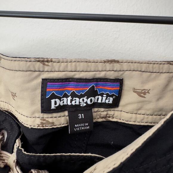 Patagonia men’s Board Shorts Swim Trunks Surf Outdoors Hiking Tie Waist Pocket - Picture 3 of 5